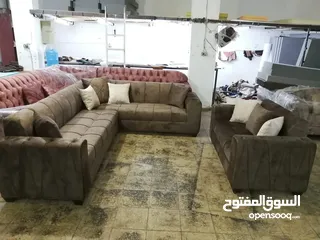  2 طقم كنب كورنر فخم شامل التوصيل