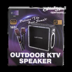  7 LENYES S823 160W Outdoor KTV Wireless Speaker + Mic Karaoke
