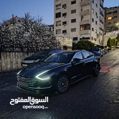  15 هيونداي سوناتا 2022 لون اسود ملوكي فحص كامل جمرك حديث كاش واقساط وارد كوري