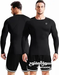  3 NELEUS Men's 3 Pack Dry Fit Long Sleeve Compression Shirts Workout Running Shirts