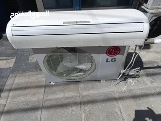  2 مكيفات: ال جي عادي في حالة ممتازة شامل التركيب كفالة شهر