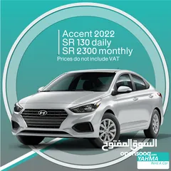  1 Hyundai Accent 2022 for rent - Free delivery for monthly rental