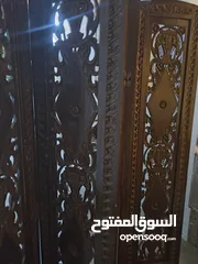  7 بارتشن ( قاطع خشب باكستاني متحرك ) اصلي من خشب الورد ثقيل وزنة لايقل عن 50 كيلو 5 قواطع كل قاطع 0.38