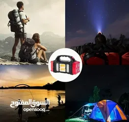  2 مصباح التخييم  متعدد الوظائف من BAIHUIBRI يعمل بالطاقة الشمسية المزدوجة