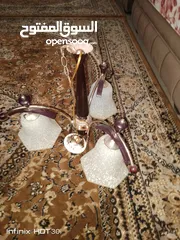  3 ثريات عدد 6 بسعر خيالي شغالات ولا فيهم اشي 40دينار والشراء ما بقصر معه