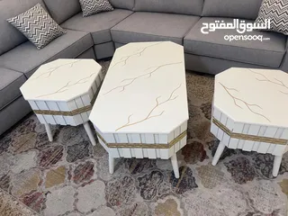  4 تشكيلة من اطقم طربيزات 3قطع ستايل تركي