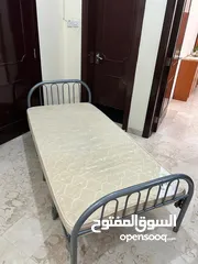  2 Iron bed with mattress