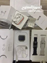  30 بكج سماعات أبل Airpods pro 2 وساعة أبل ultra 2