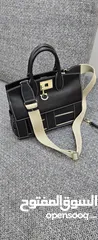  15 شنطة جلد طبيعي ( salvatore ferragamo calfskin thestudiocagebagsella) صناعة ايطالية