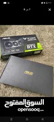  4 RTX Asus tuf gaming OC 3 fan   كرت بحالة الوكالة أن شاءالله ربي يطرح البركة لصاحب النصيب