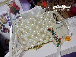  11 حقائب من الخرز واللؤلؤ  يدوية الصنع Handmade