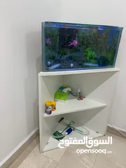  3 Triangle Aquarium Set with Storage stand