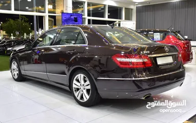  6 Mercedes Benz E300 ( 2011 Model ) in Burgundy Color GCC Specs