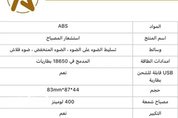  23 كشاف الرأس 2*1مع سنسر وقابل للشحن