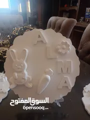  8 تلوين مجسمات جبس للاطفال