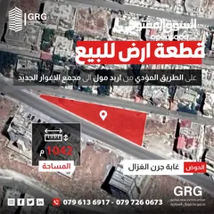  1 قطعة ارض للبيع على الطريق المؤدي من اربد مول لمجمع الاغوار الجديد