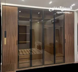  6 خزائن جامبو واجهات زجاج واضاء