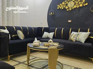  1 طقم كورنر لون أسود