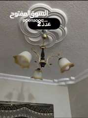  2 طقم ثريات عدد 5 بدون اي عيب