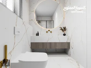  15 شقة مميزة بإطلالة مميزة مشطبة لغاية القصارة مع تصميم ديكور داخلي