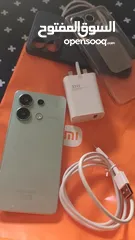  8 شاومي ردمي نوت 13 اخضر فستقي في حالة اكثر من ممتازة redmi note 13