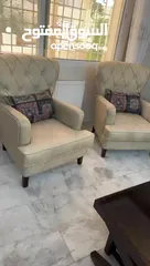  4 طقم كنب 7 مقاعد. ثلاثية+ ثنائية + مقعدين