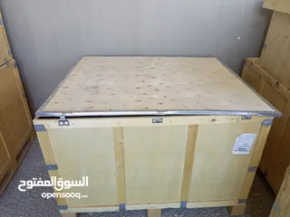  1 صناديق خشب معاكس مع القواعد للشحن والمستودعات للتخزين