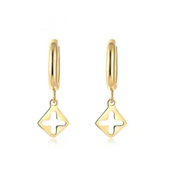  1 18k gold plated earrings