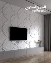  2 قطع ديكور pvc ثلاثية الابعاد