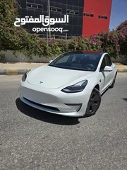  16 Tesla model 3 2023 ممشى قليل  فحص كامل أوتوسكور ق  B+(86)الوان مختلفه وداخلي ابيض او اسود واسعارر