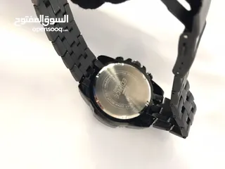  6 ساعة casio edifice جميع العقارب تتحرك لون أسود المقاس  44 أستعمل خفيف