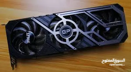  5 كرت شاشه مستعمل سنه ونص ثلث مراوح Rtx 3070 palit gamingpro (used) مسكر ومختوم عالفحص