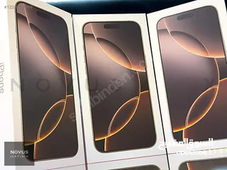  13 iPhone 16 pro max (512GB/256GB) جديد كفالة ابل 12 شهر كفالة إي سستم كفالة 365 كفالة سمارت باي 12شعر