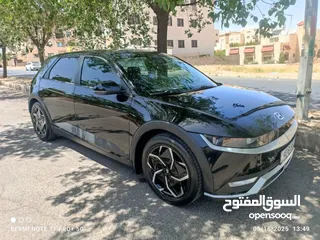  15 سياره موديل 2022 ايونك 5 كهربائيه لون اسود ميتاليك دفع رباعي اكبر بطاريه تمشي فوق 550 كيلو سبعه جيد