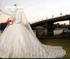  1 Wedding dress فستان زفاف ابيض