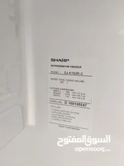  6 ثلاجة شارب تايلندي حجم 567 لتر لون سلفر بحاله ممتازه