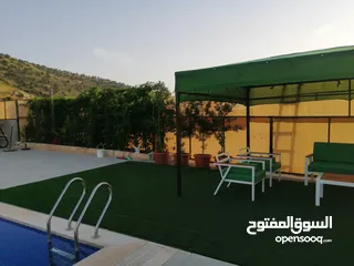  17 فيلا و مزرعة العلا للعائلات في ماحص  خصوصية تامة و مسبح خاص للايجار