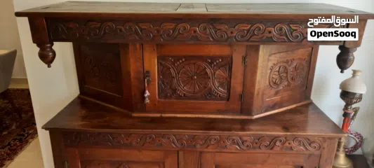  4 Traditional Carved Wooden Cabinet – Antique Style, Rich Detailing