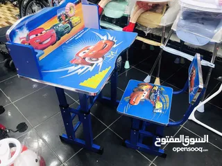  3 السعر شامل التوصيل داخل عمان عرض خاص على مكتب الدراسة للاطفال مع مقعد فقط من island toys