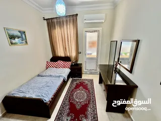  17 شقة  مفروشه مقابل مستشفى التخصصي اربد  ,دوار اللوازم ، قريب كارفور : يومي ،شهري، سنوي