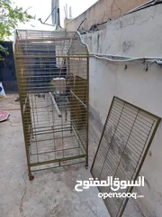  5 قفص ببغاء كبير يتسع لأكثر من طير مستعمل نظيف