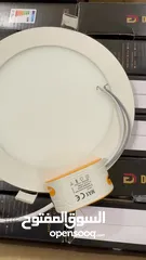  7 اضاءة مقاس 6 انچ عدد 41 حبة لون ابيض  بحالة ممتازة