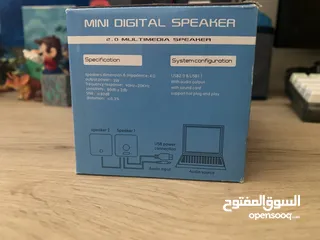  2 مكبرات صوت جديده mini digital speaker بسعر نااااااااار