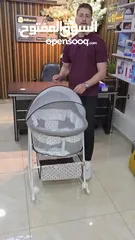  3 تخت بيبي بشكل جديد بسعر العرض 179 شيكل فقط مزود بفرشة و مخدة و ناموسية و سلة و تعليقة .