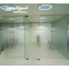  5 office glass partition 10/12 mm temperd glass