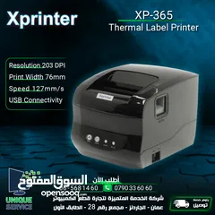  1 طابعة ليبل كاش XPrinter XP-365 Label printer POS