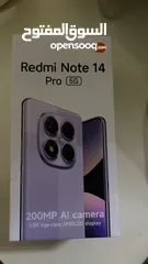  1 موبايل شاومي  redmi note 14 pro ..