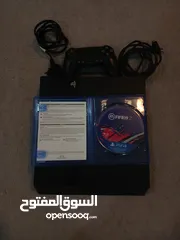  1 PlayStation 4 with controller, FIFA 19 and cables