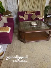  3 طاوله وسط سكريت مع خشب زان للبيع