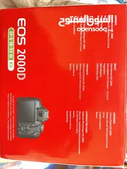  2 كاميرا كانون جديد بالكرتونة cannon EOS 2000D